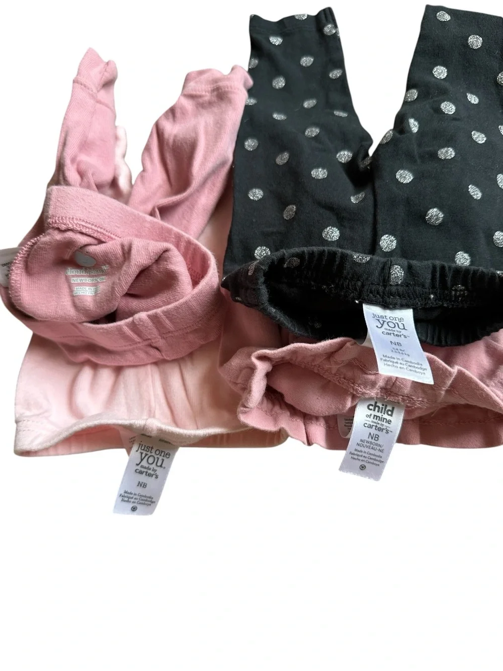 Newborn 18 piece mixed clothing lot for baby girls Carter’s, Gerber, Disney